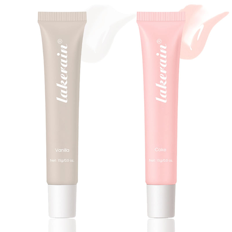 2Pack Summer Lip Balm, Nourishing Lip Butter Glossy Balm, Lightweight Non-Sticky Formula, 2 Trending Shades Vanilla Cake, Daily Hydrating Lip Care for Women & Teens Vanilla+Cake