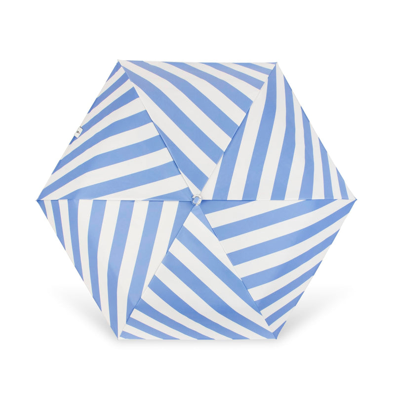 ShedRain Super-Slim Travel Compact Umbrella, Auto Open Close, UPF 50+ | 42" Arc, Folds to 10.5", Blocks 98% of UV Rays, Wind-Reflex Frame, Lightweight Design, Auto Open Close Striata Periwinkle