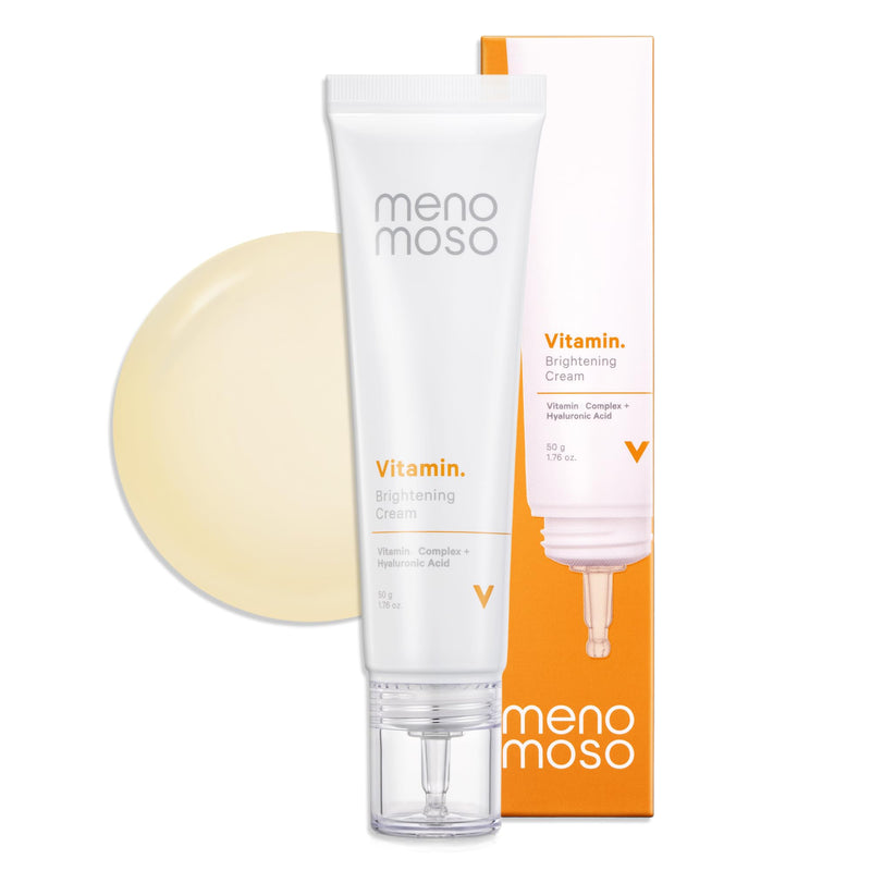 Vitamin Brightening Cream for Dull, Rough-Feeling Skin – Vitamin Glow Cream, Lightweight Daily Korean Face Cream