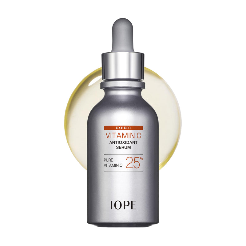IOPE Expert Vitamin C 25% Antioxidant Serum - 25% Pure Vitamin C Face Serum - Visibly Evens Skin Tone, Enhances Radiance, and Smooths Texture – 5 Antioxidants and PHA - 0.77 fl. oz.