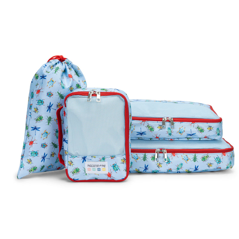 4 Pieces Bugs Packing Cubes for Women, Men, Carry On Suit Case Organizer Luggage Packing Cubes for Travel Organizer Bags