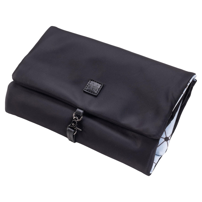 Diamond Jewelry Roll | HNG-731 Black | Foldable Jewelry Organizer, Slim Roll Design, Secure Storage for Rings, Necklaces, Earrings & Bracelets, Sturdy Nylon The Diamond Jewelry Roll (Black) One Size
