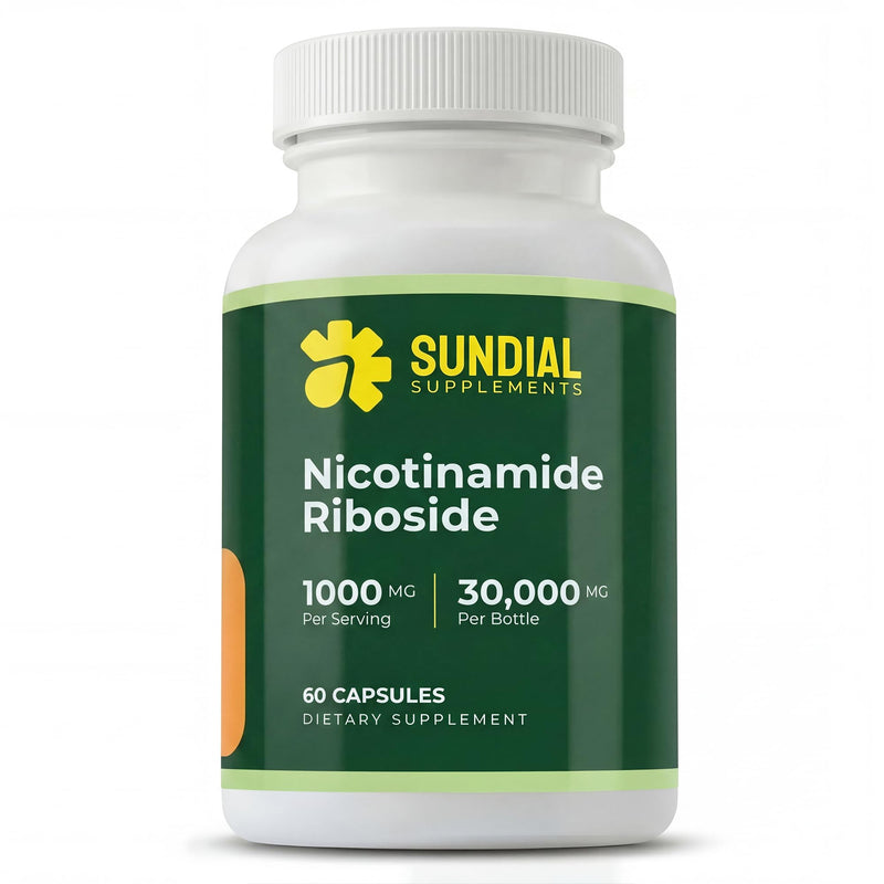 Nicotinamide Riboside (NR) 1000mg | Vitamin B3 Derivative | Single Ingredient | 60 Vegan Capsules | Clean Label | Unflavored | 30-Day Supply