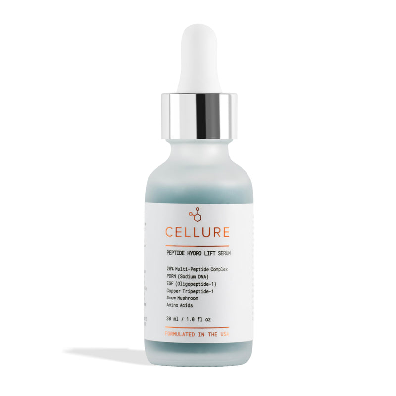 Copper Peptides Serum for Face, EGF Growth Factor Serum, Hyaluronic | 1 Fl Oz (30 mL), Salmon DNA and Amino Acids, Vitamin E and Tulsi, Dual-Weight Hydration, Firming, All Skin Types