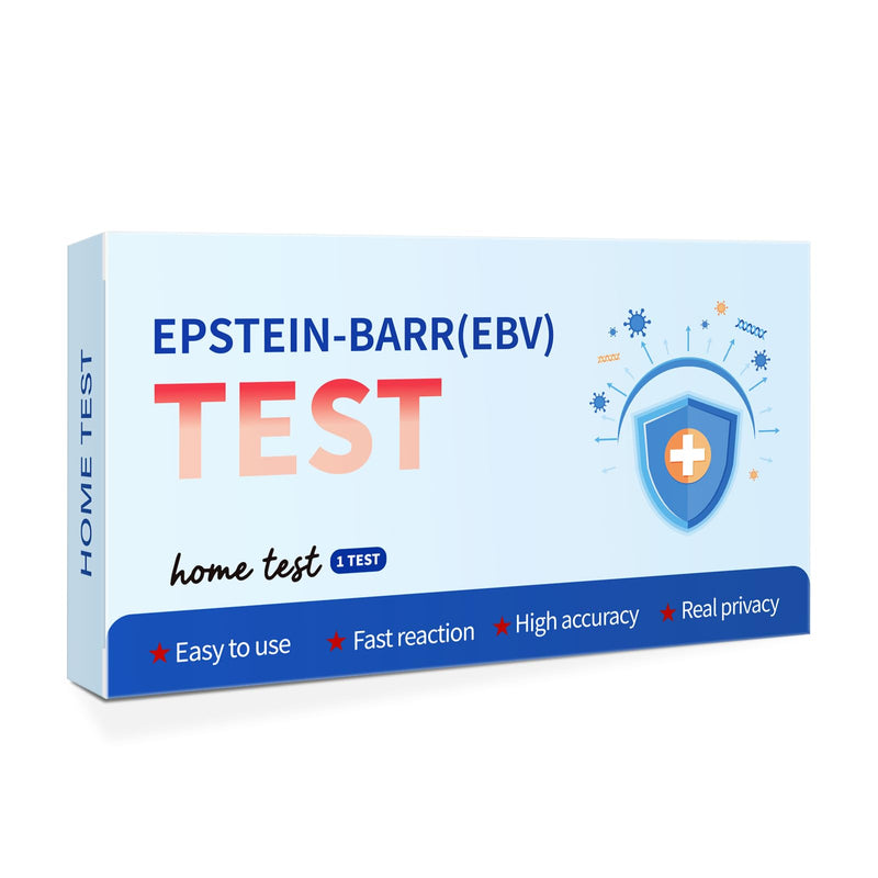 Epstein Barr (EBV) At-Home Test Kit ， Detects IgG Response to VCA & EBNA ，15-Minute Rapid Result,Highly Accurate & Easy to Read Home Testing Kit