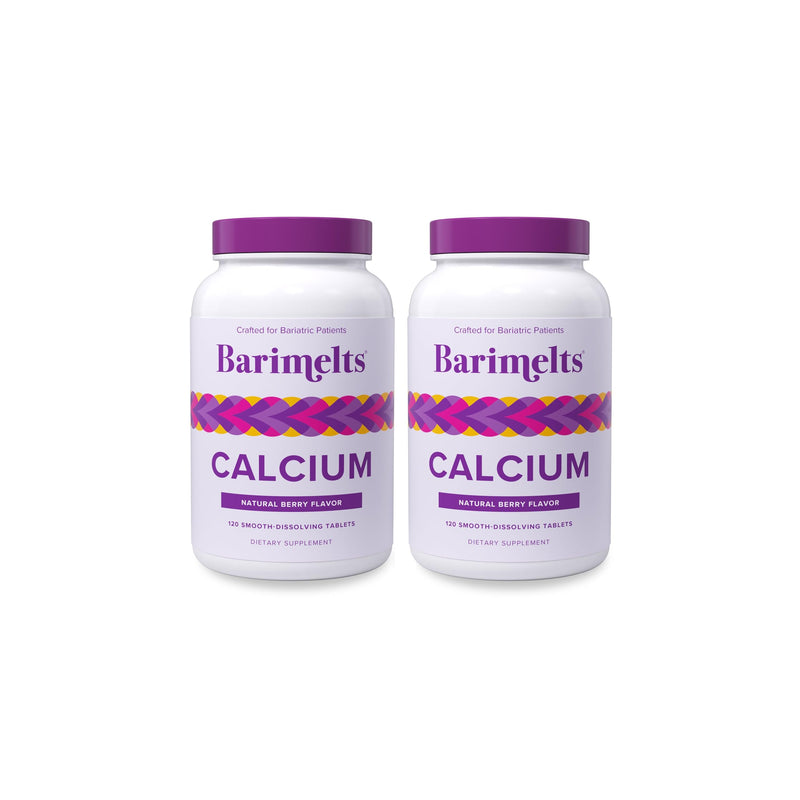 BariMelts Calcium Citrate with Vitamin D3 & Magnesium, 240 Smooth-Dissolving Tablets (2-Month Supply), Bariatric Calcium Supplements for Women, Natural Berry Flavor 120 Count (Pack of 2)