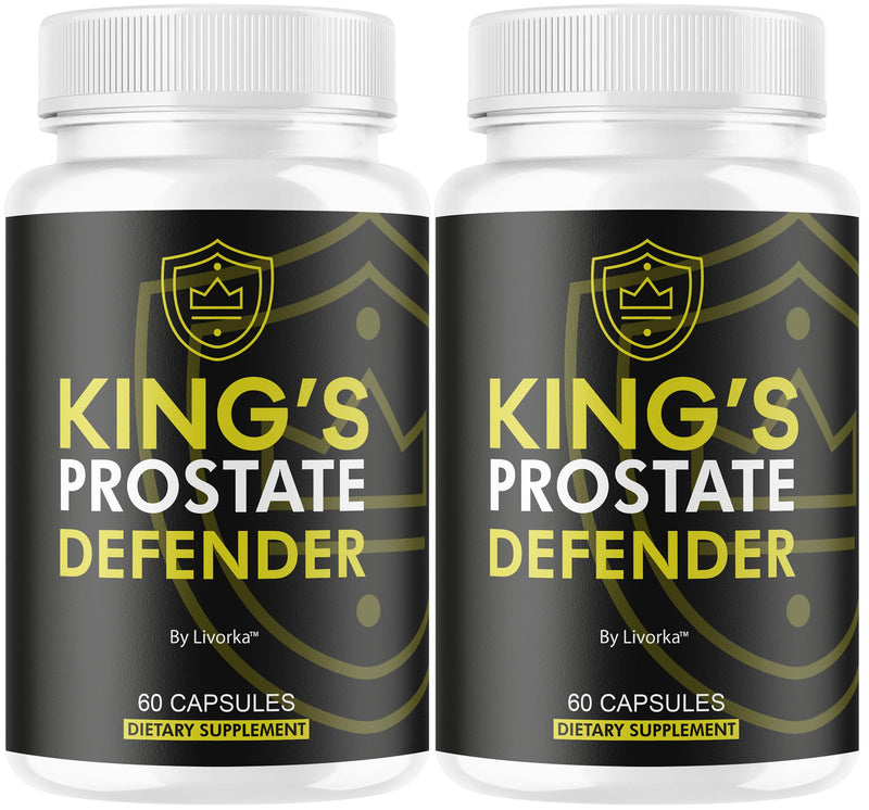(2 Pack) Kings Prostate Defender Capsules - Official Kings ProstateDefender Pills Advanced Supplement Support, All Natural Formula for Overall Health & Wellness Reviews, 120 Capsules for 2 Months