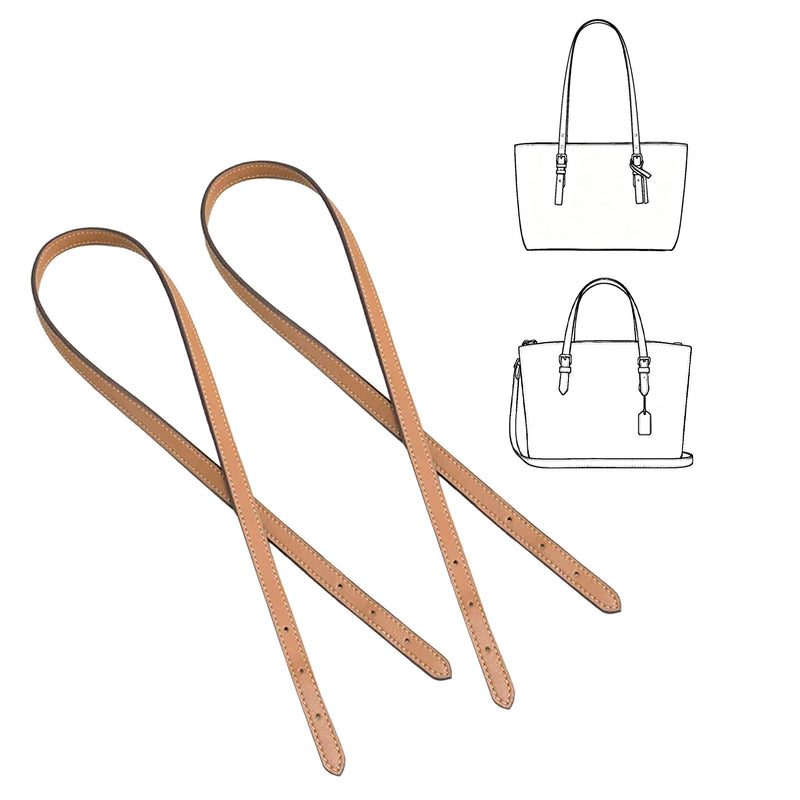 Adjustable Handbag Strap Replacement, 31.9 inch, 2 Pieces, Khaki | Microfiber Leather Shoulder Strap, For Coach Mollie 25, Taxi 21, Michael Kors Tote Bag Coach Mollie25