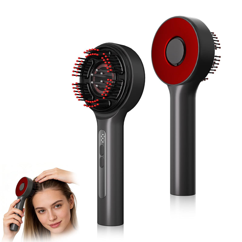 Electric Scalp Massager with 3-in-1 Hair Oil Applicator, Cordless Head Massager IPX7 Waterproof, Portable Scalp Brush for Deep Relaxation, Home, Travel & Shower Use
