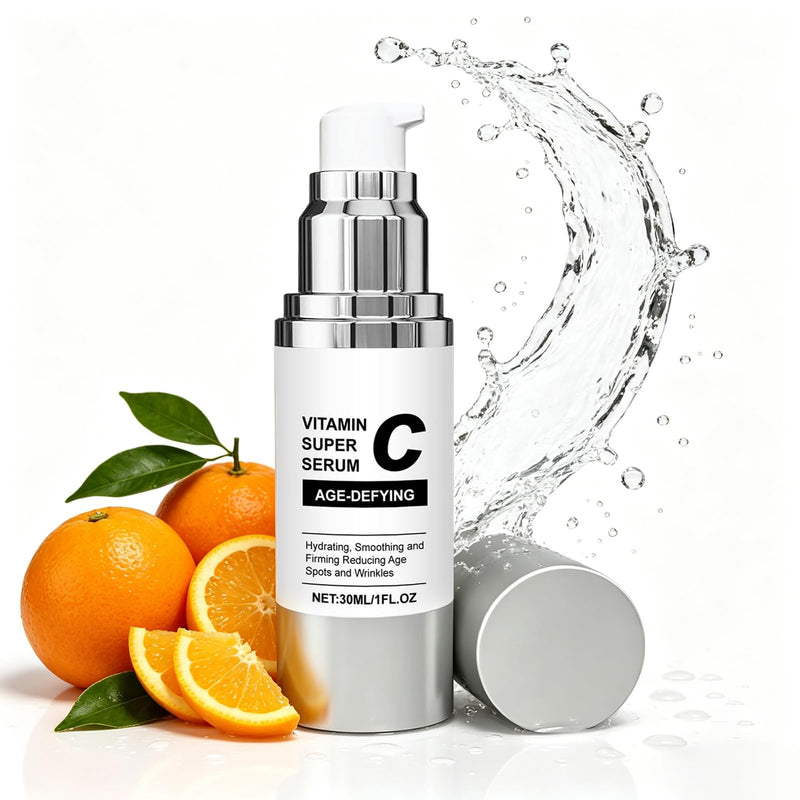 Super Vitamin C Serum for Women - Anti-Aging Face Serum with Hyaluronic Acid, Vitamin C - Nature Formula Hydrates, Firms, Lifts & Moisturize - 1 fl oz
