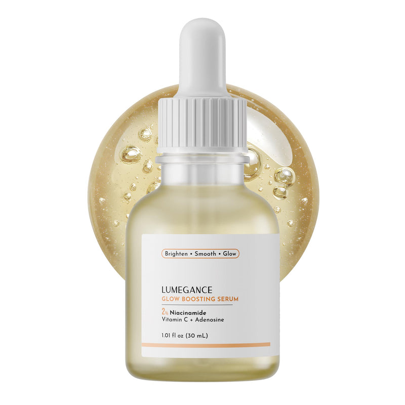Lumegance Vitamin C Serum With Niacinamide, Hyaluronic Acid & Adenosine – Hydrating Serum for Glowing Skin – Gentle Skin Brightening for Even Tone – Gentle Korean Skincare for Hydration & Fine Lines