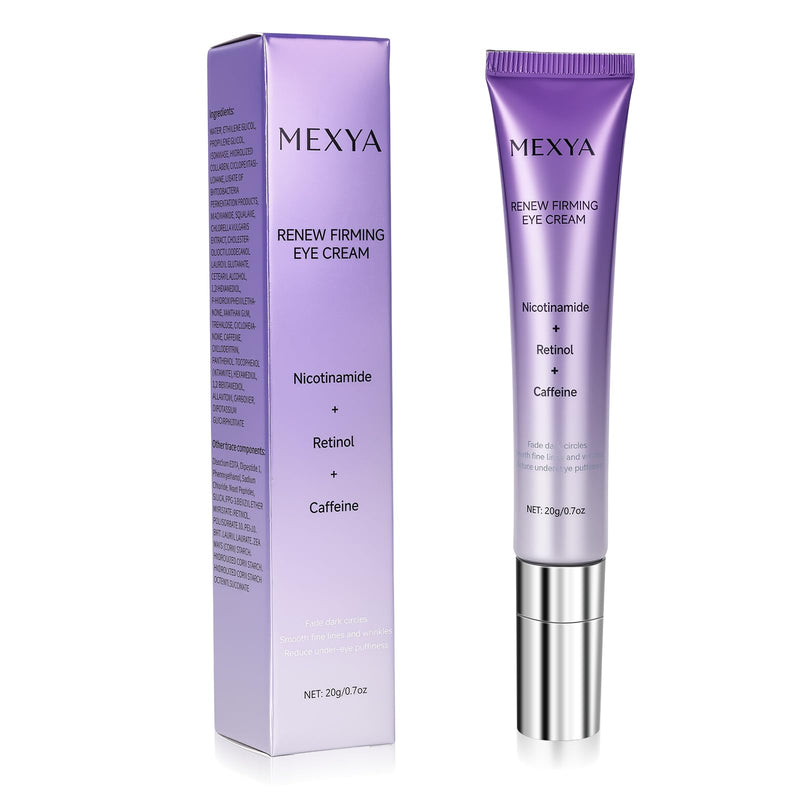 Retinol Caffeine Under Eye Cream, Dark Circles, 0.7 oz | Niacinamide and vitamin E formula for under-eye bags, fine lines, and a lightweight fragrance-free feel