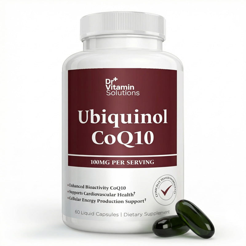 Ubiquinol CoQ10 100mg, Coenzyme Q10 Active Form, Heart Health Support | Kaneka Ubiquinol, 60 Liquid Capsules, Cellular Energy, Antioxidant Support, Non-GMO, Made in USA, Easy to Swallow