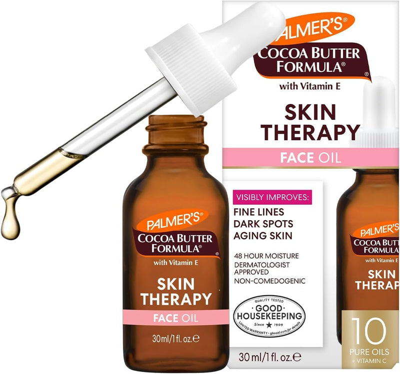 Palmer's Cocoa Butter Formula Moisturizing Skin Therapy Oil for Face with Vitamin E, C & 10 Pure Facial Oils Blend, Rosehip Oil Fragrance, 1 Ounce (Pack of 6) 1 Fl Oz (Pack of 6)