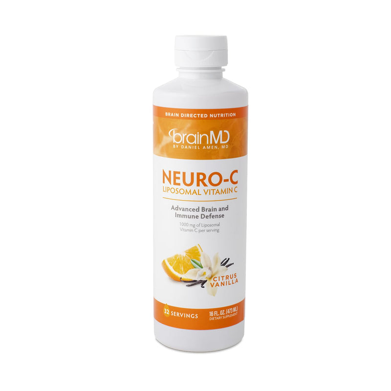 BrainMD Neuro-C Liposomal Vitamin C Dietary Supplement | Immune support formula in an easy-to-use format, ideal for daily wellness routines and antioxidant intake.