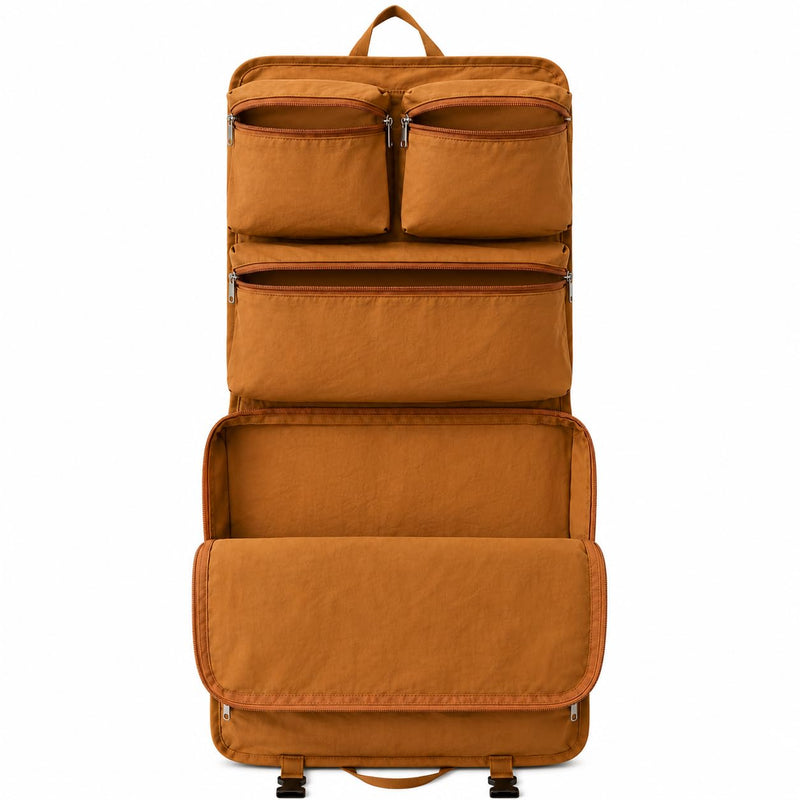 Travel Duffel Bag Large Foldable Bag Carry On Closet Luggage Insert with Heavy Duty Hooks, Portable Wardrobe Suitcase Organizer for Business Trips & Weekend Getaways travel storage bag