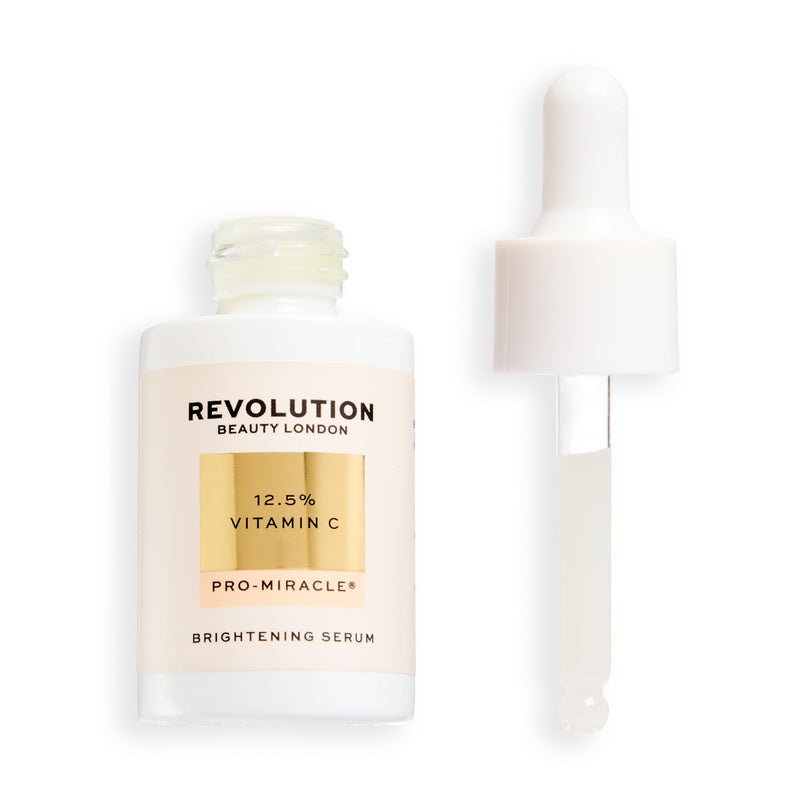 Revolution Pro Miracle 12.5% Vitamin C Face Serum, 1 oz | Matte Finish for Dark Circles, Redness & Blemishes, Vegan & Cruelty-Free, 0.11 fl oz