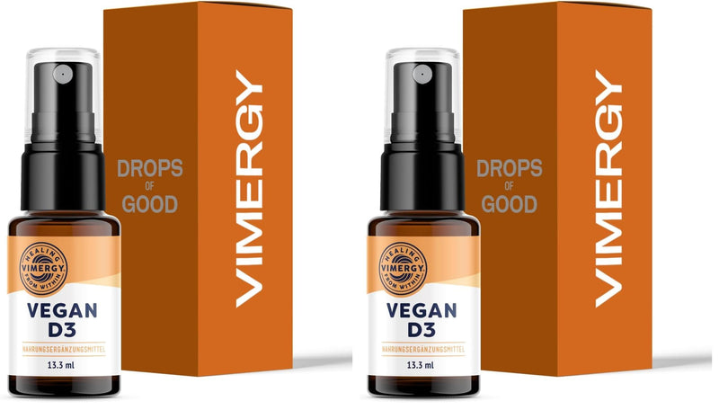 Vimergy Vegan D3 – Benefits Immune Function* – USDA Certified Organic, Vegan, Gluten-Free – 1000IU/Servings, 96 Servings (Pack of 2) 0.5 Fl Oz (Pack of 2)