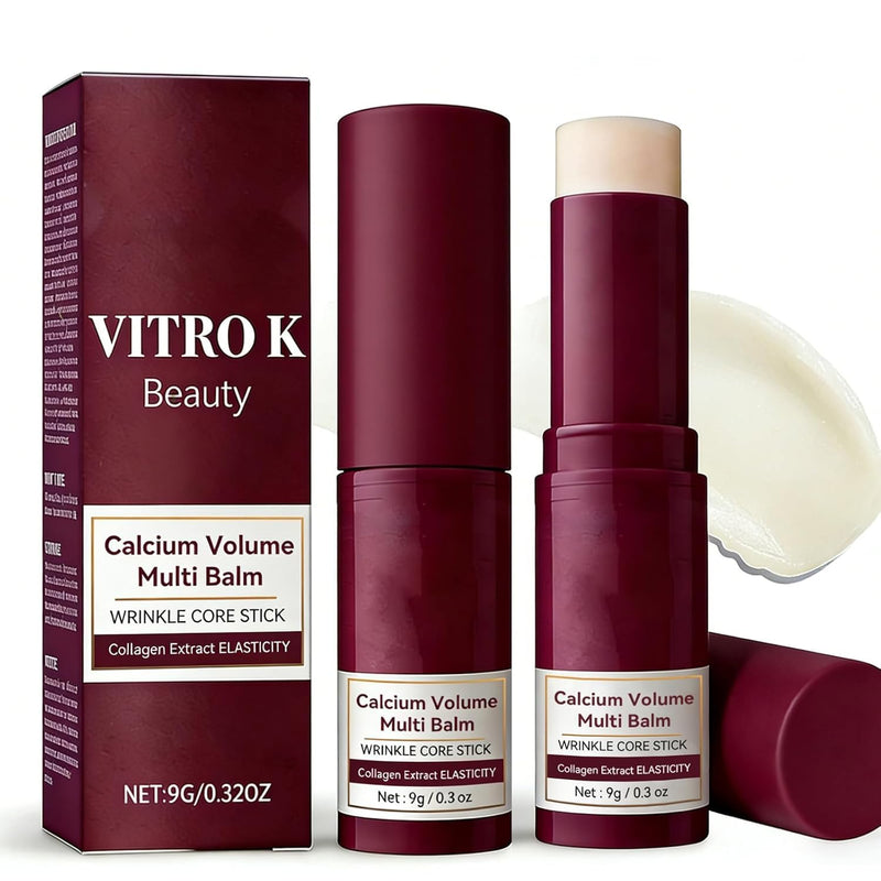 Aluckgood Pdrn Collagen Stick, Beauty Stick, Beauty Calcium Multi Balm Stick,Korean Skin Care Collagen Wrinkles Face Eye treatment Balm, for All Skin Types (2PCS) 2PCS