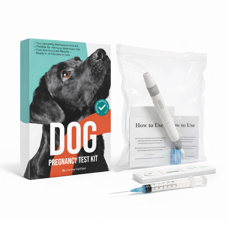Dog Pregnancy Test Kit at Home - Rapid Results Pregnancy Kit for Dogs - 99% Accurate Blood Relaxin Detection - Professional Dog Breeding Supplies for Early Detection