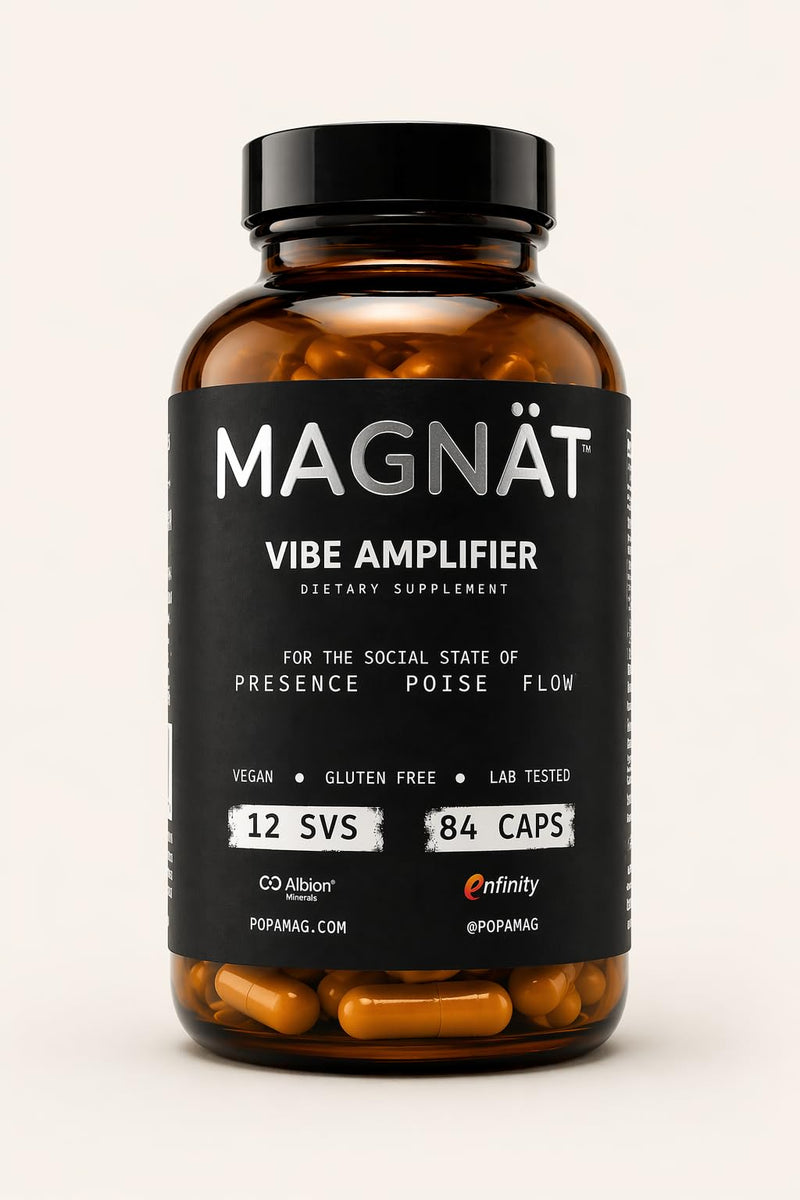 MAGNÄT Alcohol Alternative Nootropic Supplement for Mood, Focus & Relaxation – Social Performance Capsules, Caffeine Free, 12 Servings