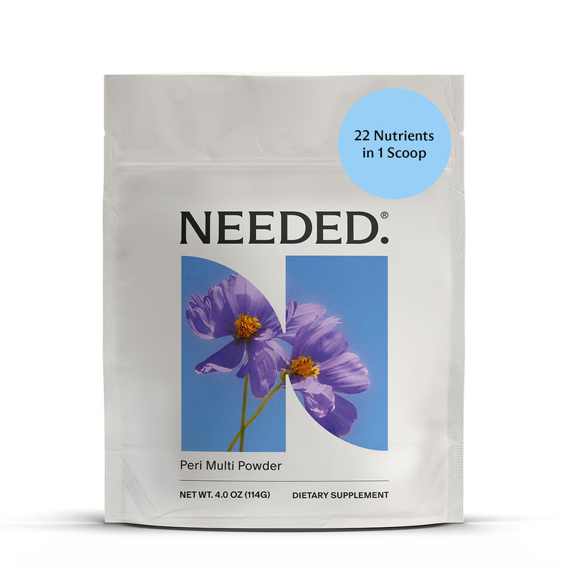 Needed. Perimenopause Supplement for Women, 30 Servings | Perimenopause Multivitamin Powder for Women with Vitamin B12, Vitamin D, Magnesium & Choline Unflavored 4 Ounce (Pack of 1)