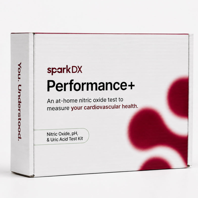 Performance+ Saliva Test Kit – Nitric Oxide, pH & Uric Acid 3-in-1 At-Home Wellness Test, AI Reports + Mobile App Results in Under a Minute, No Blood, 16 Tests Performance+/Nitric Oxide Test-16 tests