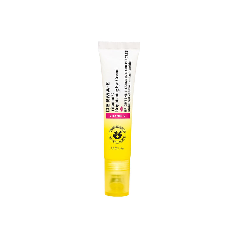 Derma E Vitamin C Brightening Eye Cream for Dark Circles, 0.5 Oz
