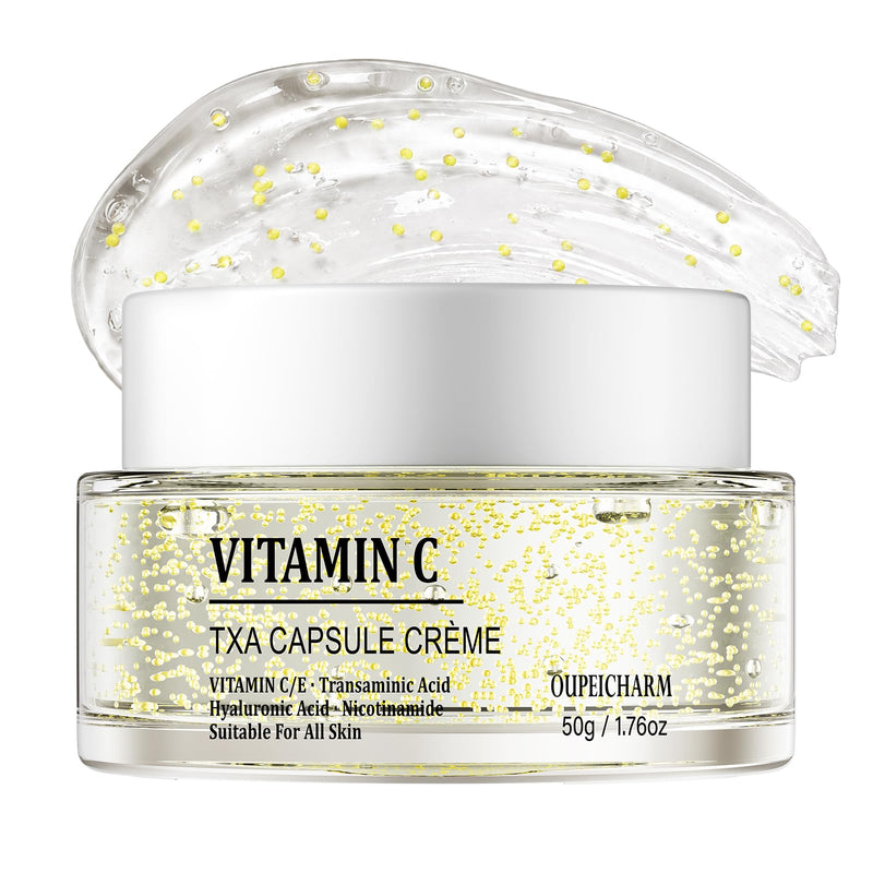 Vitamin C Txa Capsule Face Cream,Moisturizer Capsule Facial Cream 1.76 OZ | Hydrating Day Night Use Vitamin C Txa Cream Sensitive