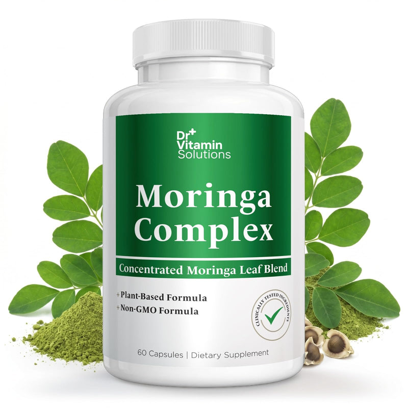 Moringa Capsules 3-in-1 Leaf Extract for Energy and Immune Support | Moringa Oleifera Leaf Powder, 10:1 and 20:1 Extracts, Superfood, 60 Capsules, 60 Day Supply, Vegan, Non-GMO, Made in USA
