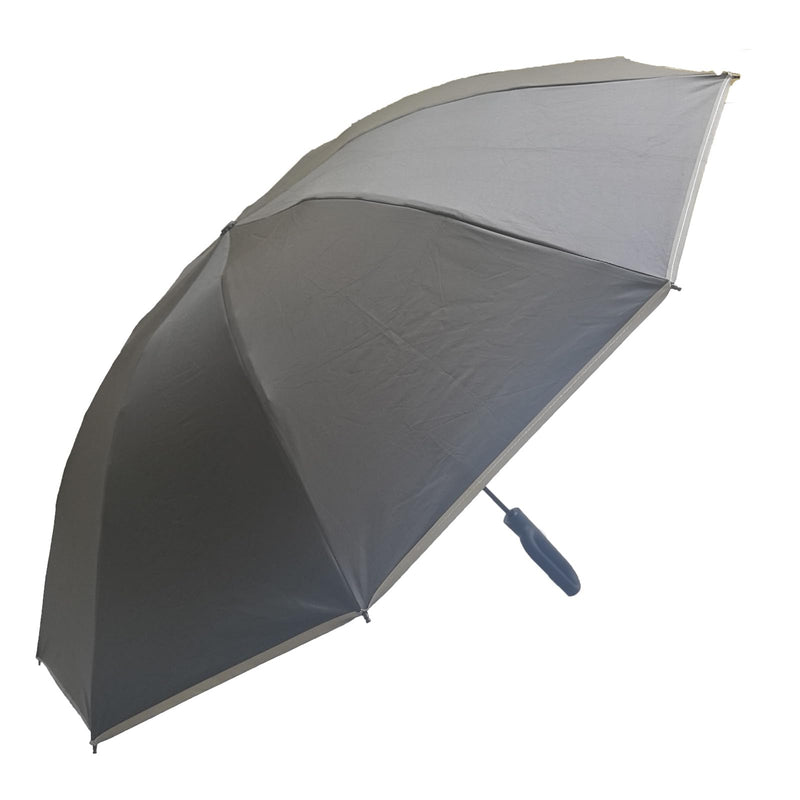 Two-Tone Spliced Handle Automatic Folding Umbrella, 10 Main Bones with 70 Layer Reinforced Ribs, 31cm Ultra Compact Lightweight Commuter Sun & Rain Umbrella Black