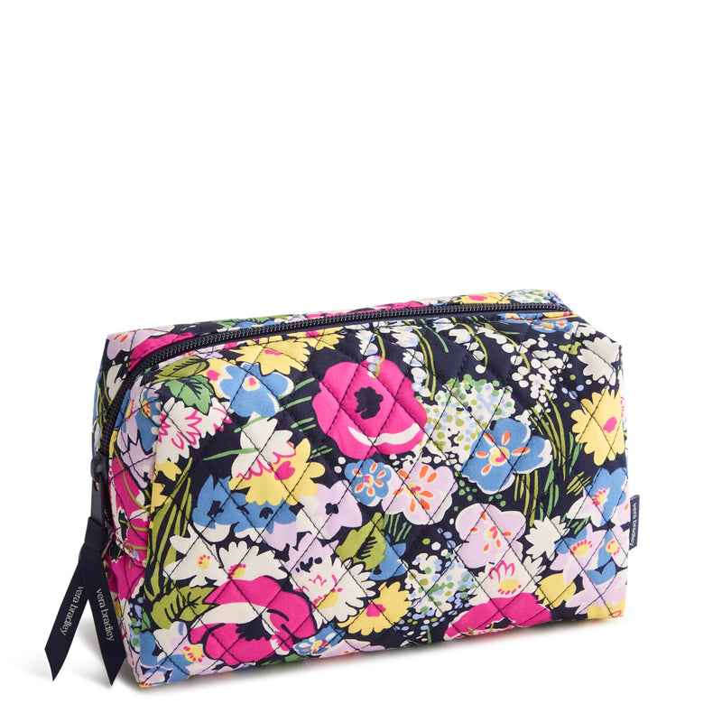 Vera Bradley Women's Premium Cotton Medium Cosmetic Bag – Poppy Fields