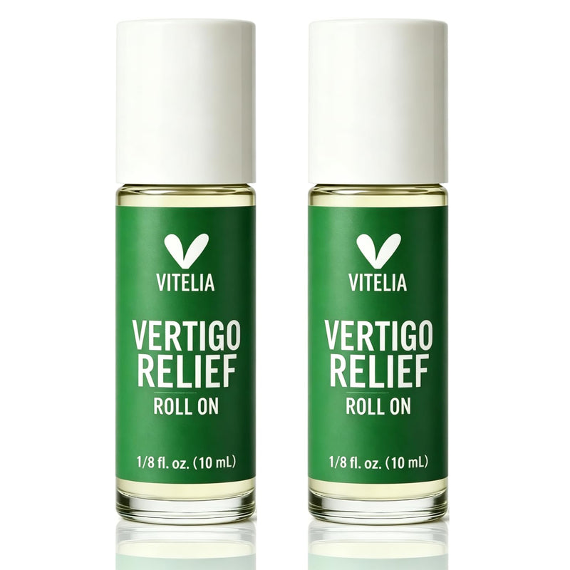 Vertigo Relief Anti-Dizzy Roll On – Botanical Essential Oil Blend for Balance Support, Non-Drowsy, Portable Anti-Dizzy Comfort, Easy Apply for Daily Use, 10ML (2PCS)