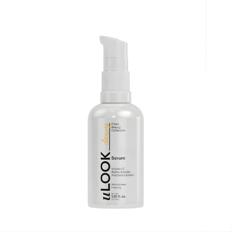 uLOOK Vitamin C Serum 10%, Lightweight Hydrating Facial Serum with Fast-Absorbing Formula, Radiant-Looking Skin Support, Daily AM & PM Skincare Routine, 1.01 fl oz