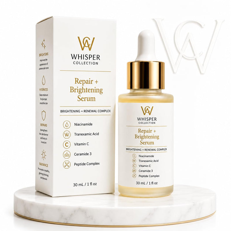 Repair + Brightening Serum – Niacinamide, Tranexamic Acid, Vitamin C, Bakuchiol & Hyaluronic Acid – Gentle, Fast-Absorbing Formula for Uneven Skin Tone & Radiant Glow – 30 mL