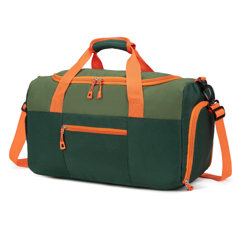 Ivygreen Small Duffle Bag for Kids Boys, 18-Inch Length, Armygreen | Ideal for Sports Practice, Weekend, Overnight, or Travel