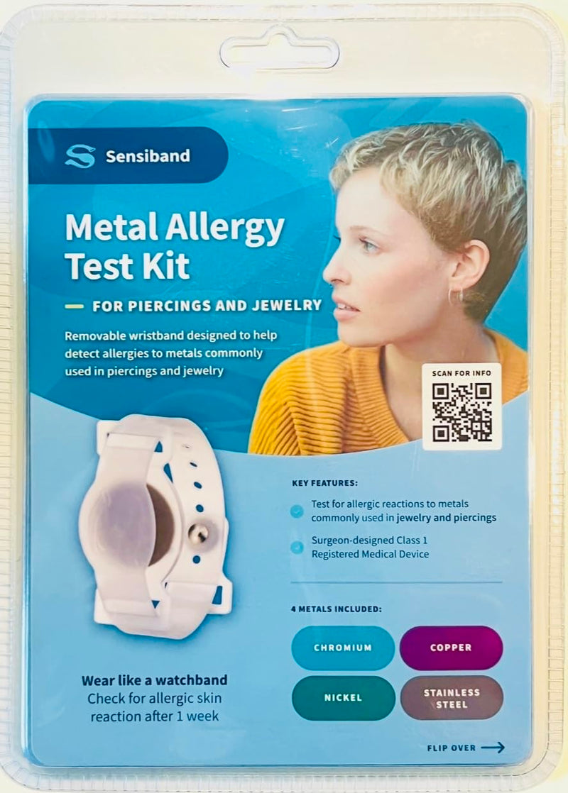 Piercing&Jewelry Allergy Test Kit-Test At Home or Anywhere -Tests for 4 Common Metals Used in Piercings and Jewelry -Order at Least 2 Weeks Before Piercing -See Your Own Results No Mailing Samples