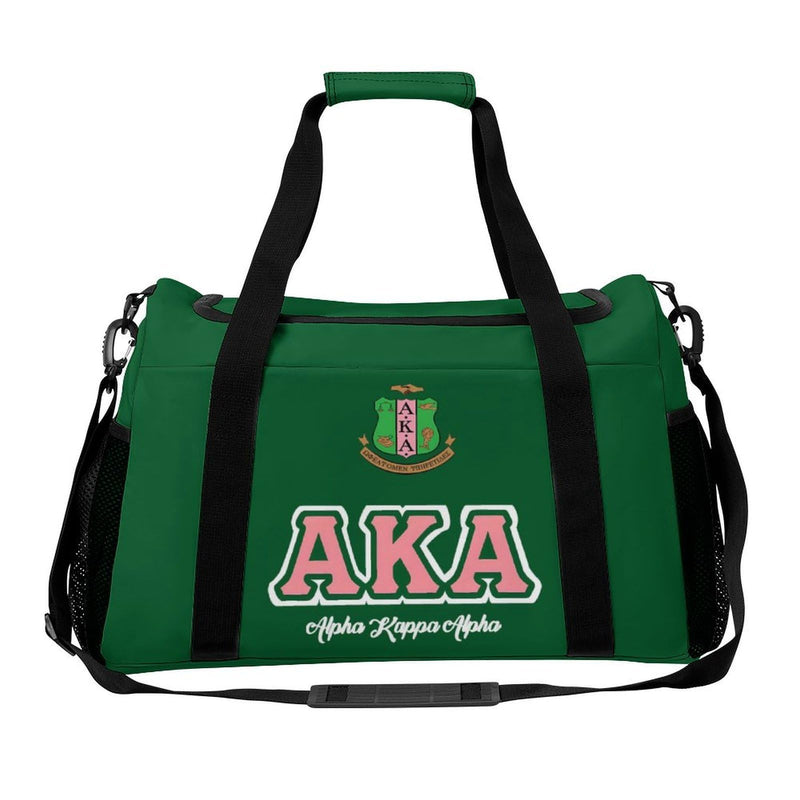 Sorority Gifts 37L Travel Duffle Bag, Handbag Crossbody bag,Gym Bag,Fitness, traveling, going on trips, business trips,Carry On Luggage Bag, green color-3