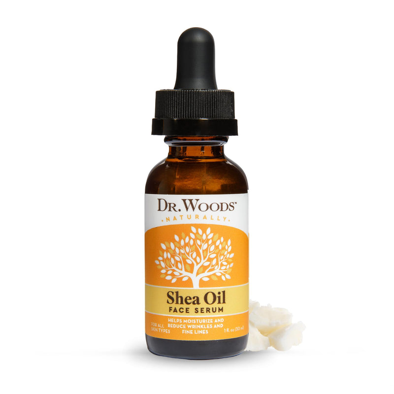 Dr. Woods Shea Serum, Face Moisturizing Serum with Shea Butter Oil - 1 oz | Vitamin A & E, Softens the Appearance of Wrinkles and Fine Lines, Brightens Skin for Men and Women, Non-Comedogenic