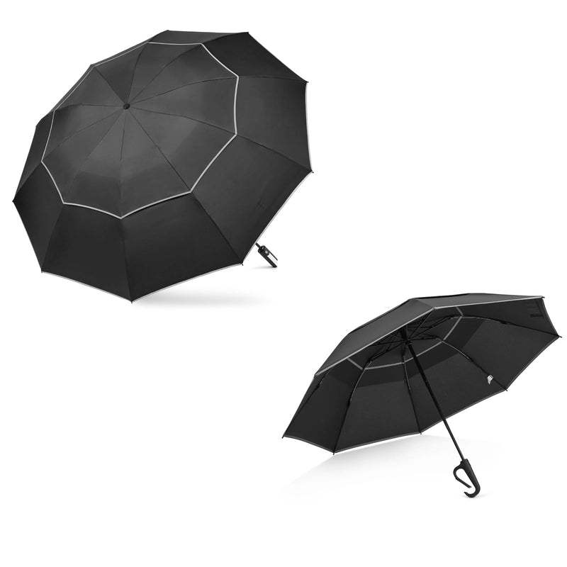G4Free 62 Inch Windproof Inverted Umbrella + 46inch Inverted Umbrella with Carabiner Handle