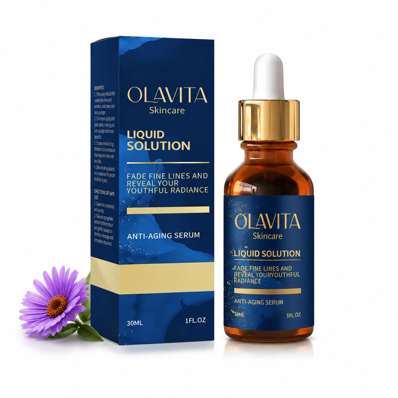 Liquid Solution Anti Aging Serum, Vitamin C & E Hydrating & Firming, with Collagen Support Helps Look of Fine Lines, Improves Elasticity & Radiance for All Skin Types (1, P) 1 1 Fl Oz (Pack of 1)