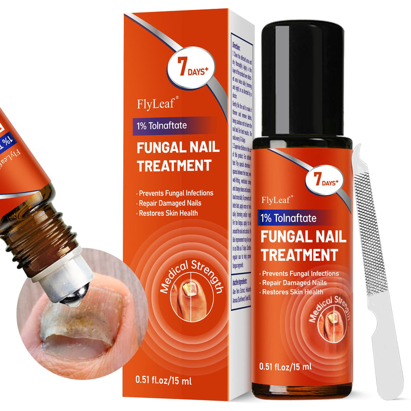 Toenail Fungus Treatment Extra Strength, 1% Tolnaftate Antifungal Fungal Nail Treatment, ToeNail Fungus Treatments For Thick Discolored Brittle Crumbling Nails, 0.51 fl oz (Pack of 1)