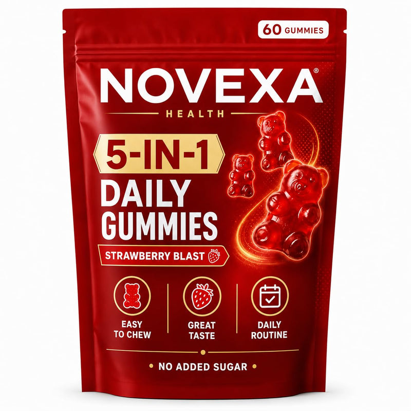 Growth Gummies, Strawberry Flavor, 60 Count (1) 60 Count (Pack of 1)