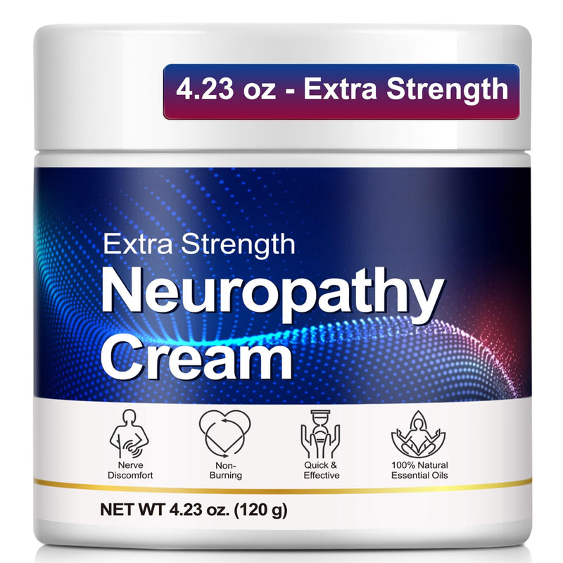 Neuropathy Cream Extra Strength, Natural Muscle & Joint Massage Gel Cream for Feet, Legs, Hands, Back, with Arnica, Lavender & Vitamin B6