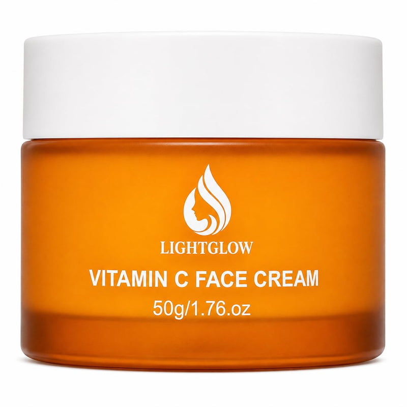 Vitamin C Cream for Face, Dark Spot Corrector & Brightening Face Moisturizer for Anti-Aging, Wrinkles & Uneven Skin Tone, 1.76 oz