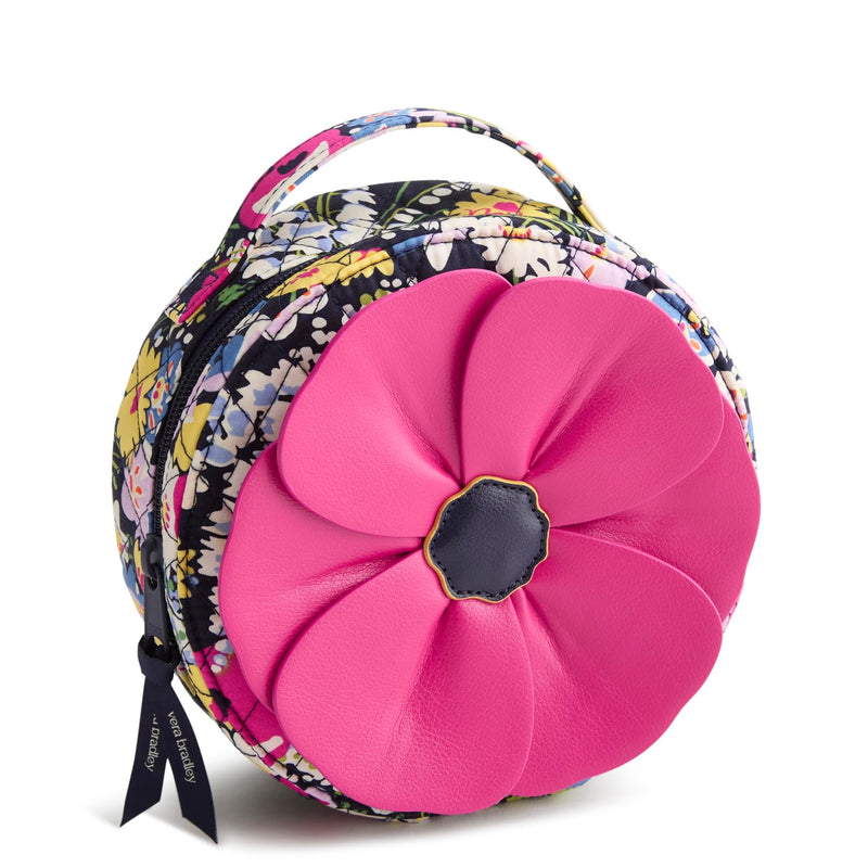 Vera Bradley Women's Premium Cotton Poppy Flower Cosmetic Bag– Poppy Fields