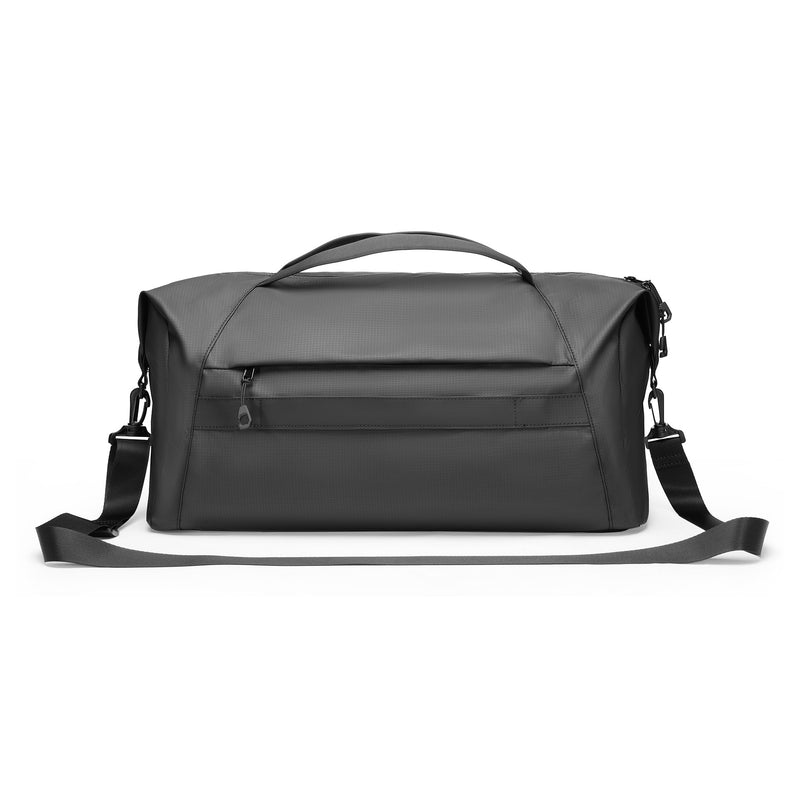 Travel Duffel bag, Crossbody Gym Tote, Weekender Overnight Bag for Unisex | Foldable Lightweight, Waterproof, Soft & Durable with Crease-Resistant Fabric, Back Luggage Sleeve, Multi-Purpose Travel bag black