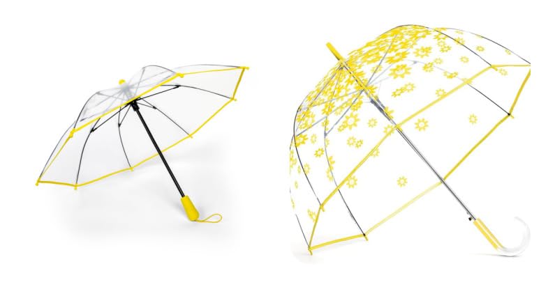 ShedRain 52" Arc Bubble Stick Umbrella & 42" Arc Compact Travel Umbrella