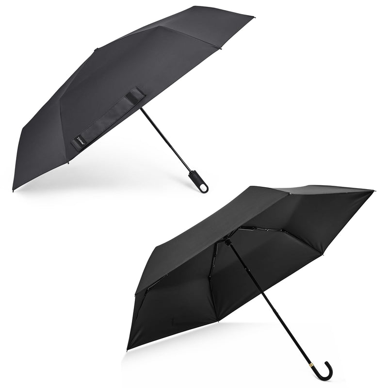 G4Free Mini Travel Umbrella UPF 50+ Ultralight Slim UV Protection Parasol Travel Umbrella with Ring Carabiner Handle, Automatic Open UV Protection