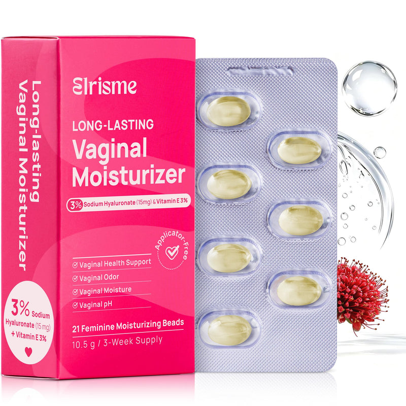 Vaginal Moisturizer, 15mg Hyaluronic Acid, 3% Vitamin E, 21 Count | Relieves vaginal dryness, balances pH, eases discomfort and controls odor with long-lasting formula for women 21 Count (Pack of 1)